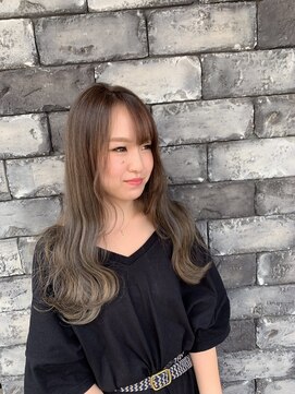 ライズ バイ レボ 柏店(RISE by REVO) ボブ/カーキグレージュ/大人かわいい/フェザーバング