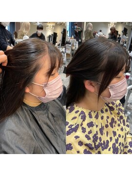 アフロート ギンザ(AFLOAT GINZA) AFLOAT GINZA【仲道 弘泰】顔周りカット【before→after】