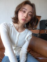 ロッソ ヘアアンドスパ 北千住店(Rosso Hair&SPA) くすみオレンジの大人ボブ[北千住]