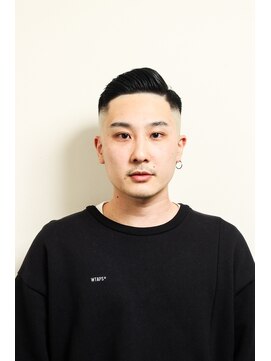 レンゲン(LENGEN) メンズかき上げニュアンスマッシュサイドパート韓国マッシュ