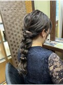 ロング×編みおろし