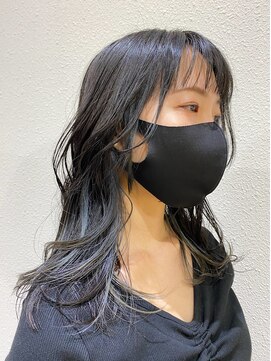 エガク(egaku) 暗色デザインカラー セミロング