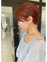 エンリッチヘア(enrich hair)&nbsp;マッシュショート　オレンジ