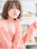 斜めバングｘローライト☆くせ毛風ボブディc5上尾20代30代40代