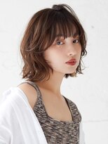 ラフィス ヘアー ポンテ 船橋店(La fith hair ponte)&nbsp;【La fith】ふんわりくびれミディアム×シアーブラウン