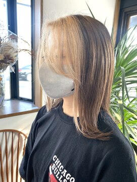 ヴィアルス 美園店(VIARS) フェイスフレーミング/デザインカラー/ミルクティーカラー