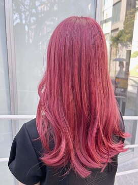 ティアム 渋谷店(Tiam shibuya) イメチェン/レッドブラウン/フルバング/似合わせカット