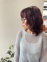 サロンド ベレーザ トータ(salao de beleza tota)&nbsp;ミディアムレイヤーパーマ*ボルドー