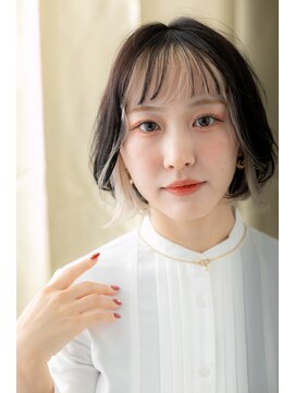 カバーヘアアンドスパ ブリス 浦和(COVER HAIR&SPA bliss) ミストバングフレンチカジュアルハイライトエアリーボブY浦和