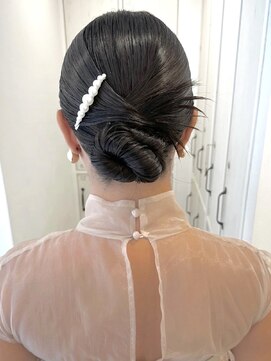 ガーデンヨコハマ(GARDEN YOKOHAMA) ヘアアレンジ結婚式成人式タイトアレンジパールカチモリ前撮り