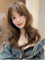 サイン 渋谷(SIGN) 韓国ヘアハッシュカットレイヤーカットベージュブリーチ無し