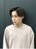 爽やかツーブロック×アップバング