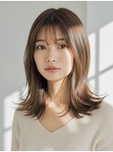イメチェン/美髪/外ハネボブ/ワイドバング/髪質改善/縮毛矯正