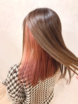 テーラヘアー 瑞江店(TELAHAIR) インナーピンクレッド【TELA HAIR 瑞江】