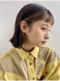 イメチェン/ホワイトブロンド/外ハネボブ/ワイドバング/表参道
