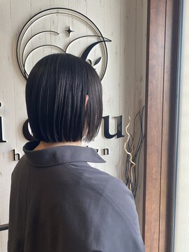 イコウヘアデザイン(icou hair design) ツヤカラー+ミニボブ☆