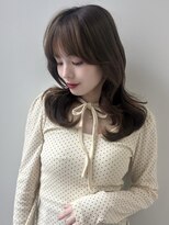 ソア 並木坂(Soa)&nbsp;韓国ヘア/前髪カット/レイヤーカット/ベージュ/ミディアム