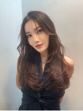 ユーレルム(U-REALM) ロングレイヤー/美髪レイヤー/カーテンバング/チョコブラウン