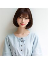 ヘアーズ ベリー 久留米店(hairs BERRY)&nbsp;レイヤーボブ/ショートボブ/ハッシュカット/暗めカラー/小顔