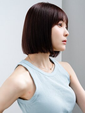 エインアンリー 明治神宮前(AIN.ANLY.) 3肩上ボブ色っぽボブ軽めボブくせ毛風パーマくるくるパーマ韓国