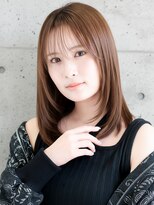 ニューヨークニューヨークマザーズ(NYNY Mothers)&nbsp;ミディアムレイヤー/顔まわりカット/ワンカール内巻きストレート