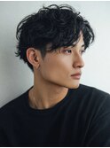 MEN’S HAIR/サーフカール/刈り上げセンターパート/千葉
