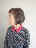 ラトリエコンタン(L´atelier Content)&nbsp;30代40代50代おすすめ　オシャレに白髪ぼかししたグラボブ