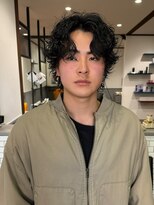ラパンセブランメンズ 蟹江(LA PENSEE BRUN MEN'S)&nbsp;[LAPENSEE_inagaki]波巻きパーマ