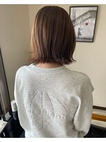 ルフテ(LOFTE)&nbsp;切りっぱなしボブ×アッシュベージュ★
