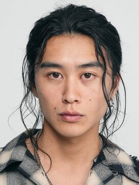 フィフス(fifth) 原宿サーフカールメンズカットセンターパートパーマオールバック