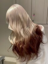 ベレーザ 渋谷(BELEZA)&nbsp;18048ワンホンエンドカラーホワイトアッシュアンブレラカラー