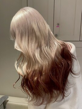 ベレーザ 渋谷(BELEZA) 18048ワンホンエンドカラーホワイトアッシュアンブレラカラー