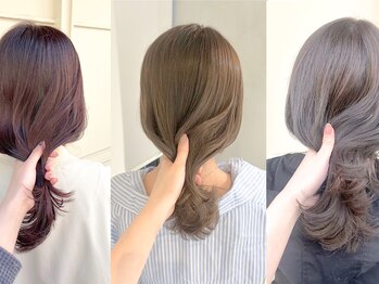 エルト 四条烏丸(elto)の写真/【四条烏丸】暗髪カラーやダブルカラーなど透明感あるデザインカラーで大人可愛いを演出◇[カラー￥4500～]