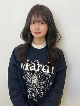アクシス 栄店(`AXIS) 森崎ミルクティーブロンド/ダークブルー/デジタルパーマ/栄