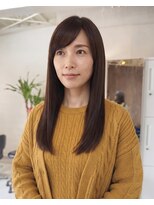 零秒女髪 千里丘店&nbsp;髪質改善で仕上げる上品ストレートロング艶髪美髪髪質改善カラー