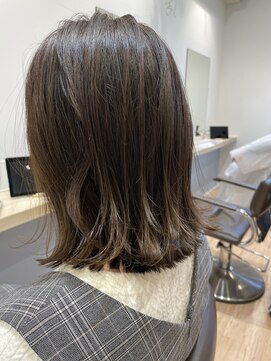 コノアラボ 守谷店(Conoah labo) マロンベージュ　Ａラインボブ