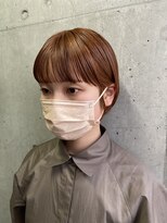 ルアナ 梅田店(Luana)&nbsp;【 MIRAI 】オレンジブラウンカラー × ミニボブ