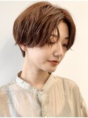 ショートヘア パーマ 前髪 原宿 表参道 渋谷