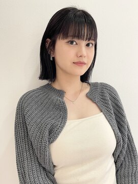 ヨーク(YOKE) 【 YOKE 】ぱっつんボブタッセルボブワイドバング小顔韓国