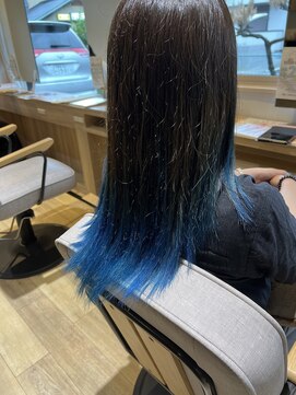 ヘアデザイン ディクト(hair design D.c.t) 【 D.c.t 岡部 】かき氷ブルーハワイのような