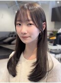 柔らかいレイヤーカット/顔まわり/似合わせ/韓国/谷町四丁目