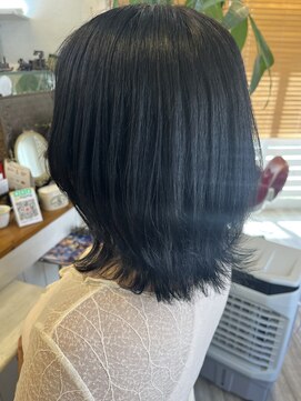 フラバー(flover) 【レイヤー外はね×ネイビーグレー】kanna