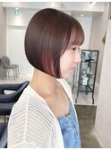 ◎愛されボブインナーカラー艶髪ピンク