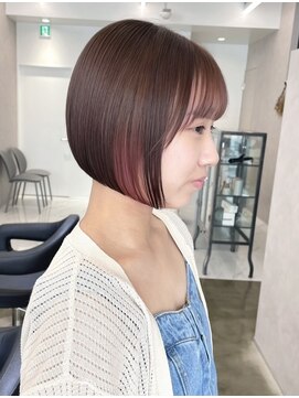 ロイ(Roi) ◎愛されボブインナーカラー艶髪ピンク