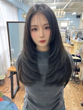 アンメリーアン(Ann merry ann) ことりベージュミルクティベージュシースルーカラー大人可愛い