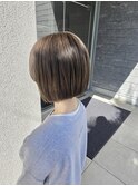 ミニボブ/ボブ/透明感/ベージュ/ベージュブラウン/アッシュ