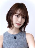 20代30代大人かわいい小顔くびれレイヤーカット前髪ボブウルフ