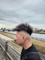 スワン&nbsp;ショートスパイキー+ツイストパーマ