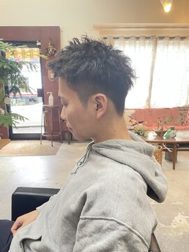 チャプター 問屋町(chapter) メンズツーブロックツイストパーマピンパーマ眉毛カット岡山