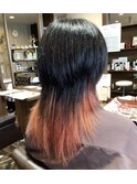 ウルフカット・インナーカラー